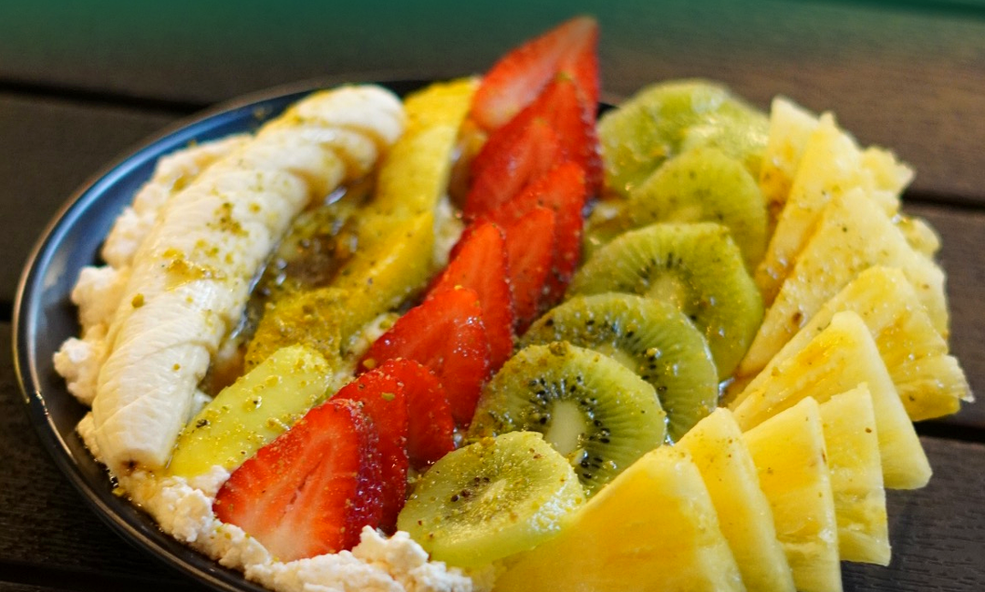 Ashta com fruta no Pipo’s